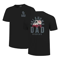 Men's  Black Oklahoma Sooners Father's Day Mascot Overlay T-Shirt