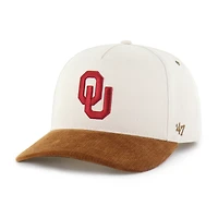 Casquette Carhartt x '47 Oklahoma Sooners pour homme, coloris naturel/marron, coupe décontractée et ajustable.