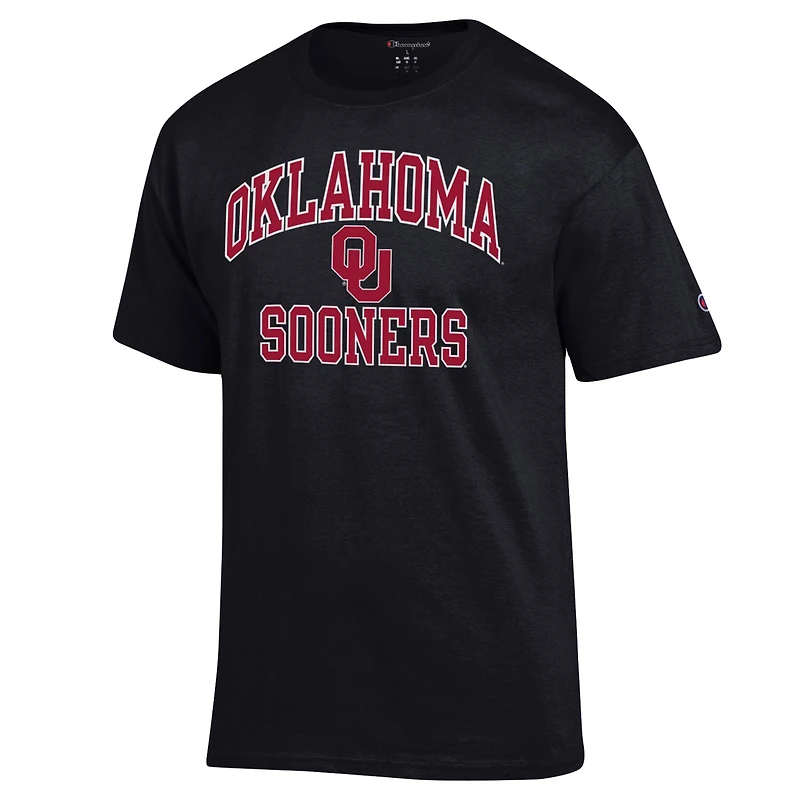 Men's Champion Black Oklahoma Sooners High Motor T-Shirt