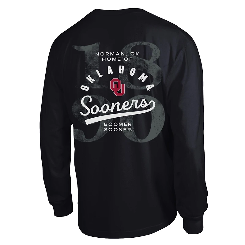 Men's Champion  Black Oklahoma Sooners Laminated All-Star Long Sleeve T-Shirt