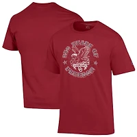Men's Champion  Crimson Oklahoma Sooners Americana 250 Years of Freedom Tonal T-Shirt
