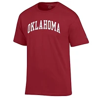 Men's Champion  Crimson Oklahoma Sooners Basic Arch T-Shirt