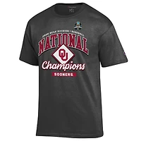 Men's Champion Gray Oklahoma Sooners 2026 NCAA Baseball College World Series Champions Locker Room T-Shirt