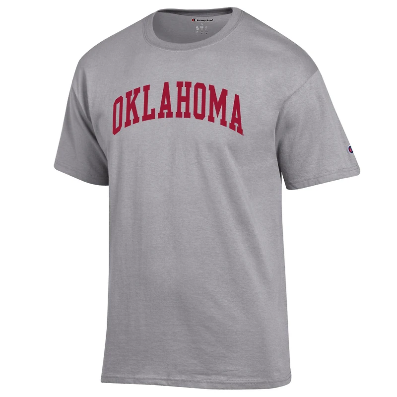 T-shirt basique Arch gris chiné pour homme, champion des Sooners de l'Oklahoma