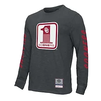 Men's Charcoal Oklahoma Sooners Legacy Cotton Long Sleeve T-Shirt