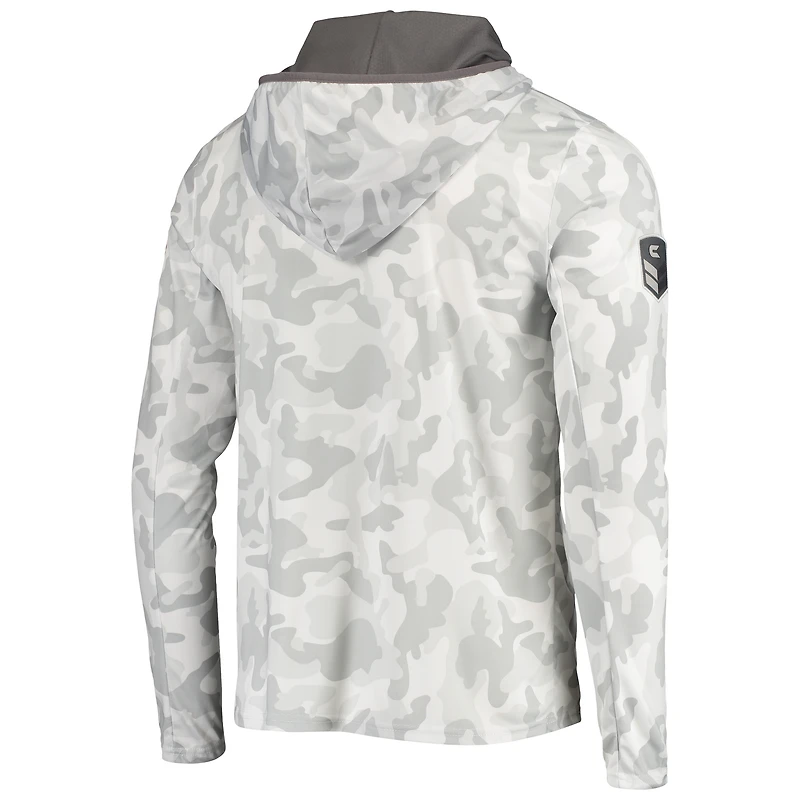Colosseum Arctic Camo Oklahoma Sooners OHT Military Appreciation Sweat à capuche manches longues pour homme