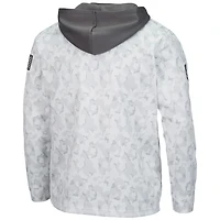Colosseum Arctic Camo Oklahoma Sooners OHT Military Appreciation Quarter-Zip Sweat à capuche pour homme