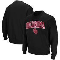 Colosseum Black Oklahoma Sooners Arch & Logo Sweat à col ras du cou pour homme