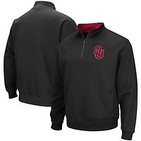 Veste à col zippé Colosseum Black Oklahoma Sooners pour homme, grandes tailles, modèle Tortugas