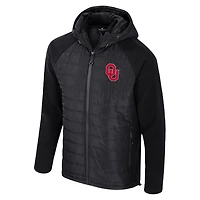 Veste à capuche entièrement zippée Colosseum Black Oklahoma Sooners Block The Sun pour homme