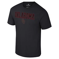 Men's Colosseum Black Oklahoma Sooners Color Pop Active Blend T-Shirt