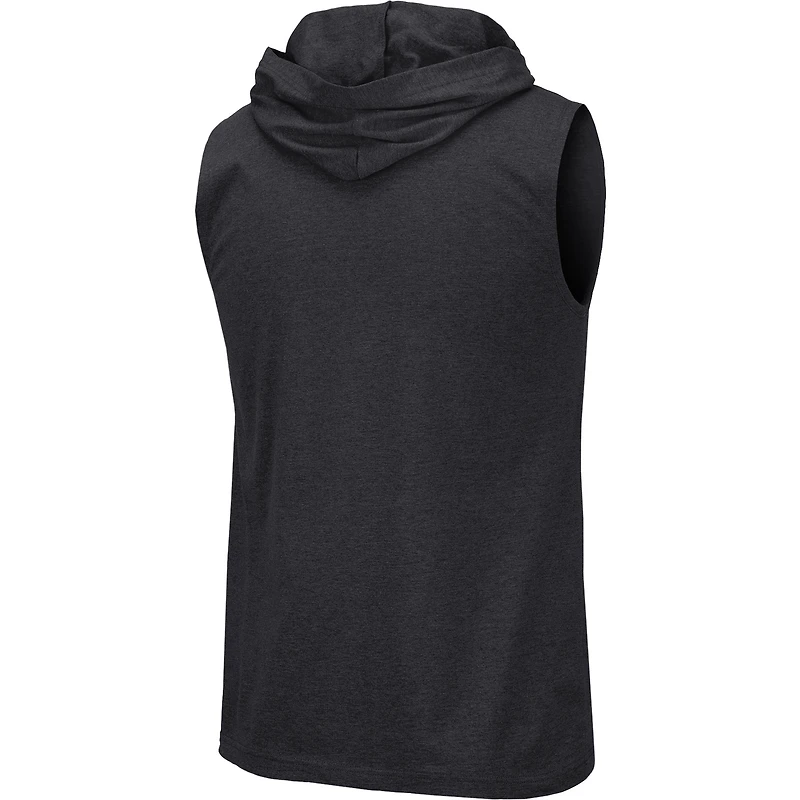 Men's Colosseum Black Oklahoma Sooners OHT Military Appreciation Camo Wordmark Hoodie Tank Top