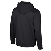 Men's Colosseum  Black Oklahoma Sooners Quarter-Zip Hoodie