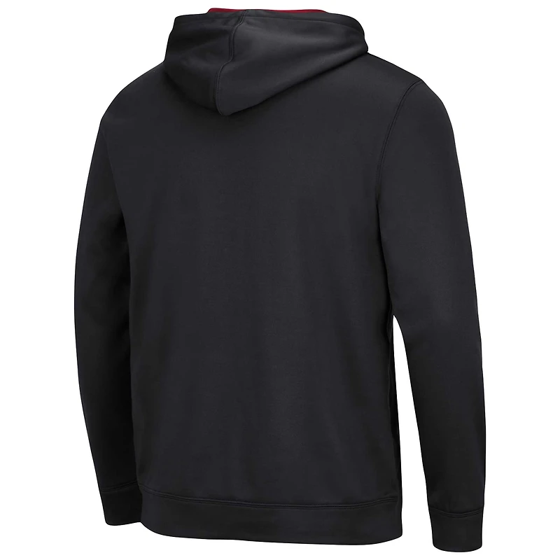 Men's Colosseum Black Oklahoma Sooners Resistance Pullover Hoodie