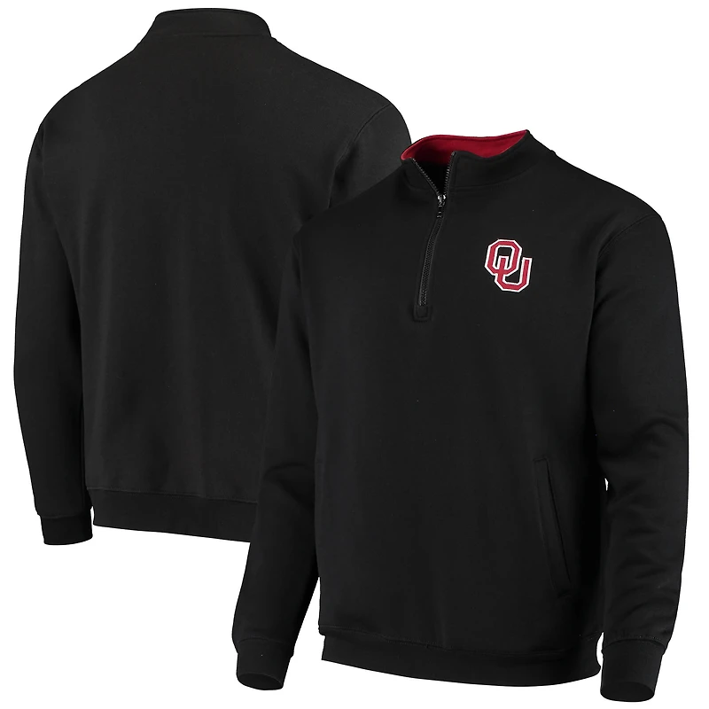 Veste à col zippé Colosseum noire pour homme, logo Oklahoma Sooners Tortugas