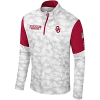 Coupe-vent à quart de zip Colosseum Camo Oklahoma Sooners OHT Military Appreciation Tomahawk pour hommes