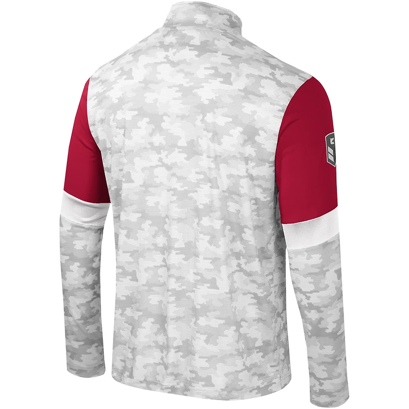 Coupe-vent à quart de zip Colosseum Camo Oklahoma Sooners OHT Military Appreciation Tomahawk pour hommes