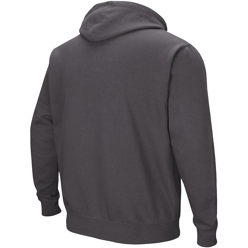 Sweat à capuche Colosseum Charcoal Oklahoma Sooners Arch & Team Logo 3.0 pour hommes