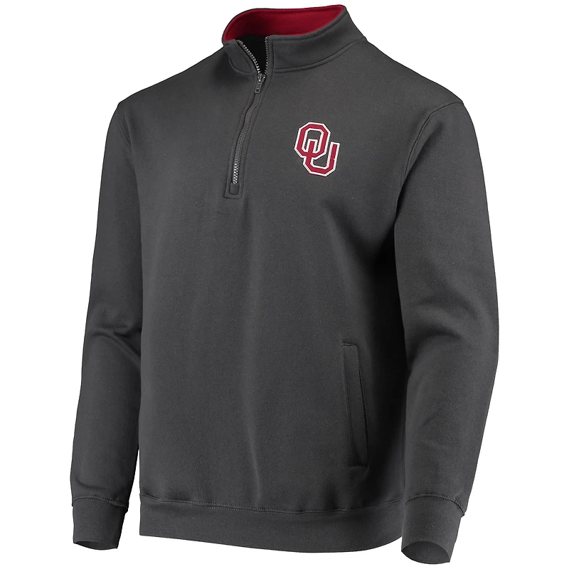 Colosseum Charcoal Oklahoma Sooners Tortugas Logo Veste zippée pour homme
