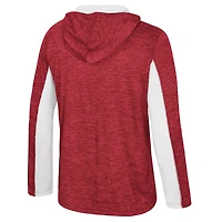 Men's Colosseum Crimson Oklahoma Sooners Always Sunny Quarter-Zip Hoodie