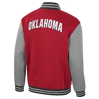 Veste universitaire entièrement zippée Ambi-Turner Colosseum Crimson Oklahoma Sooners pour homme