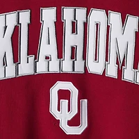 Colosseum Crimson Oklahoma Sooners Arch & Logo Crew Neck Sweat-shirt pour homme