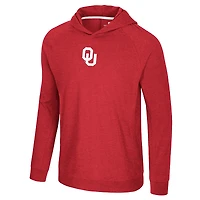 T-shirt à capuche raglan manches longues pour homme Colosseum Crimson Oklahoma Sooners de retour aux affaires