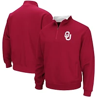 Men's Colosseum Crimson Oklahoma Sooners Big & Tall Tortugas Quarter-Zip Jacket