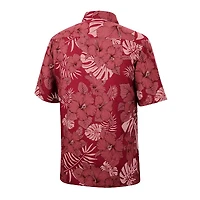 Chemise boutonnée Colosseum Crimson Oklahoma Sooners Dude Camp pour homme