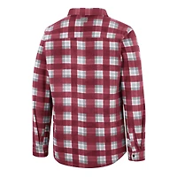 Veste Colosseum Crimson Oklahoma Sooners Ellis Full-Snap pour homme