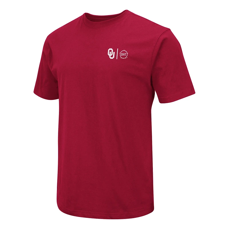T-shirt d'appréciation militaire Colosseum Crimson Oklahoma Sooners OHT pour homme