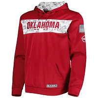 Colosseum Crimson Oklahoma Sooners OHT Military Appreciation Team Color Sweat à capuche pour homme