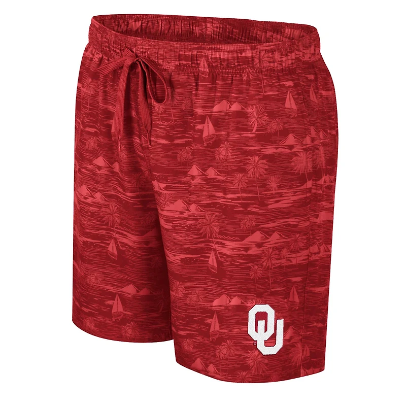 Short de bain Colosseum Crimson Oklahoma Sooners Ozark pour hommes