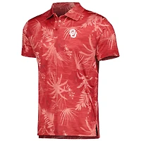 Men's Colosseum Crimson Oklahoma Sooners Palms Team Polo