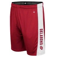 Men's Colosseum Crimson Oklahoma Sooners Panel Shorts
