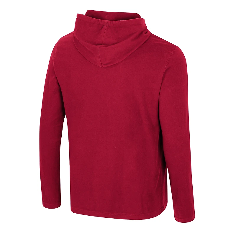 Sweat à capuche délavé Colosseum Crimson Oklahoma Sooners Simoleans pour homme