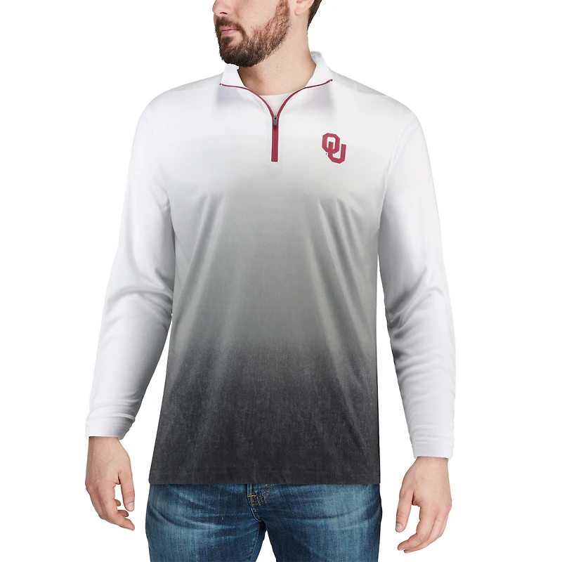 Veste à col zippé Colosseum Gray Oklahoma Sooners Magic Team Logo pour homme