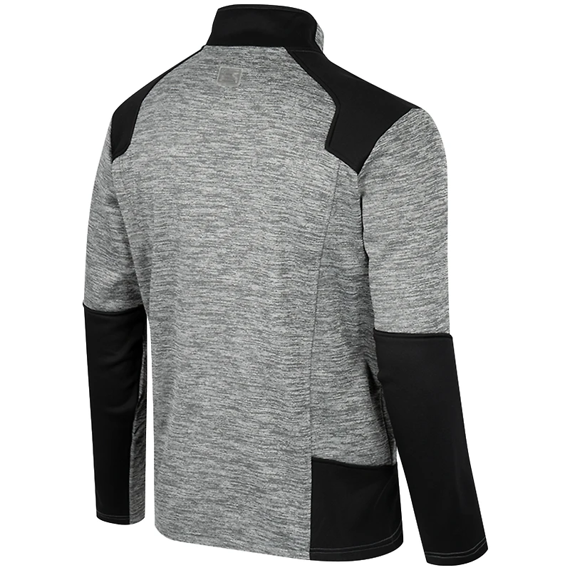 Veste entièrement zippée Colosseum Grey Oklahoma Sooners Silberman pour hommes
