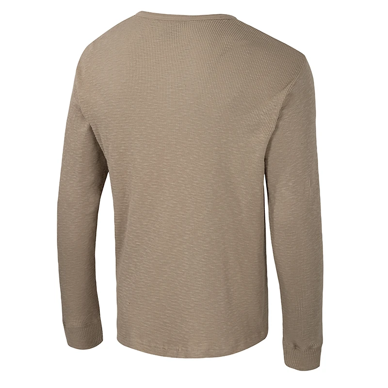 Chemise Henley à manches longues Great Outdoors pour homme Colosseum Tan Oklahoma Sooners