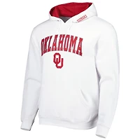 Sweat à capuche Colosseum Oklahoma Sooners Arch & Team Logo 3.0 blanc pour homme