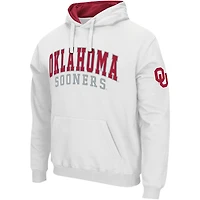 Men's Colosseum White Oklahoma Sooners Double Arch Pullover Hoodie