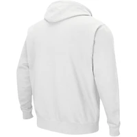 Men's Colosseum White Oklahoma Sooners Double Arch Pullover Hoodie