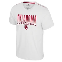 T-shirt à double logo Oklahoma Sooners blanc Colosseum pour homme