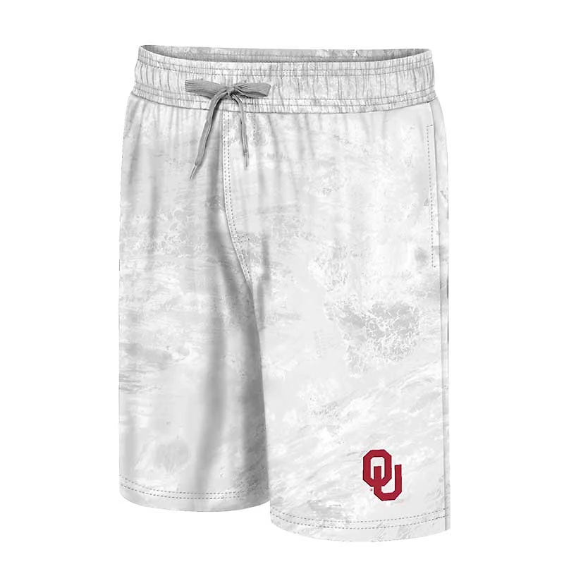 Men's Colosseum White Oklahoma Sooners Realtree Aspect Ohana Swim Shorts