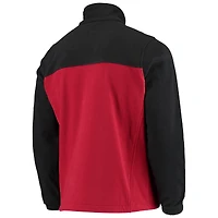 Veste polaire Flanker III entièrement zippée pour homme, couleur noire/cramoisie, des Oklahoma Sooners