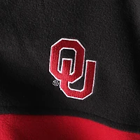 Veste polaire Flanker III entièrement zippée pour homme, couleur noire/cramoisie, des Oklahoma Sooners