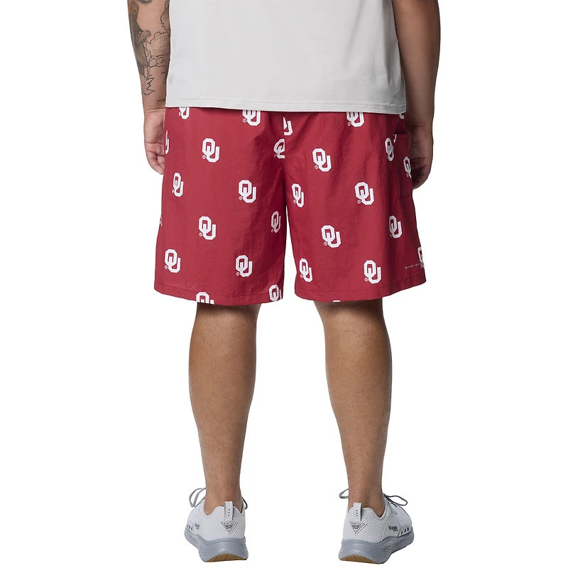 Men's Columbia Crimson Oklahoma Sooners Big & Tall Backcast Shorts