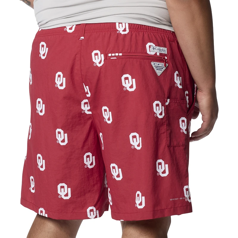 Men's Columbia Crimson Oklahoma Sooners Big & Tall Backcast Shorts