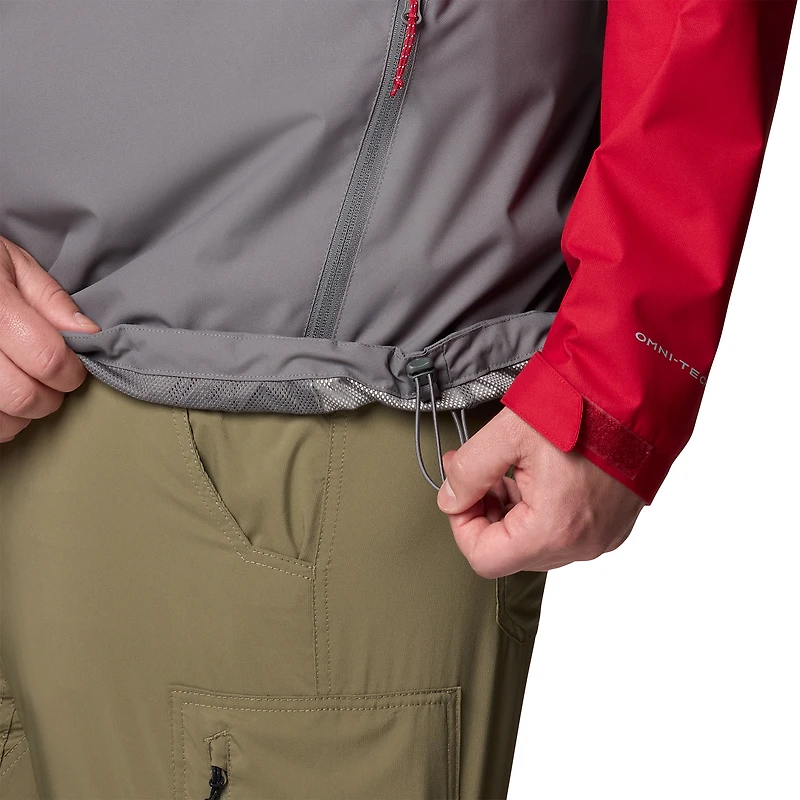 Men's Columbia Crimson Oklahoma Sooners Big & Tall Field Bound Omni-Tech™ Full-Zip Jacket