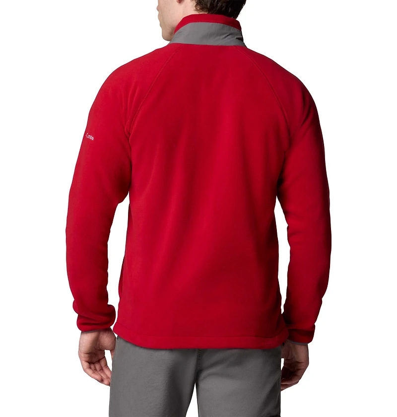 Men's Columbia  Crimson Oklahoma Sooners Flanker IV Fleece Raglan Full-Zip Jacket